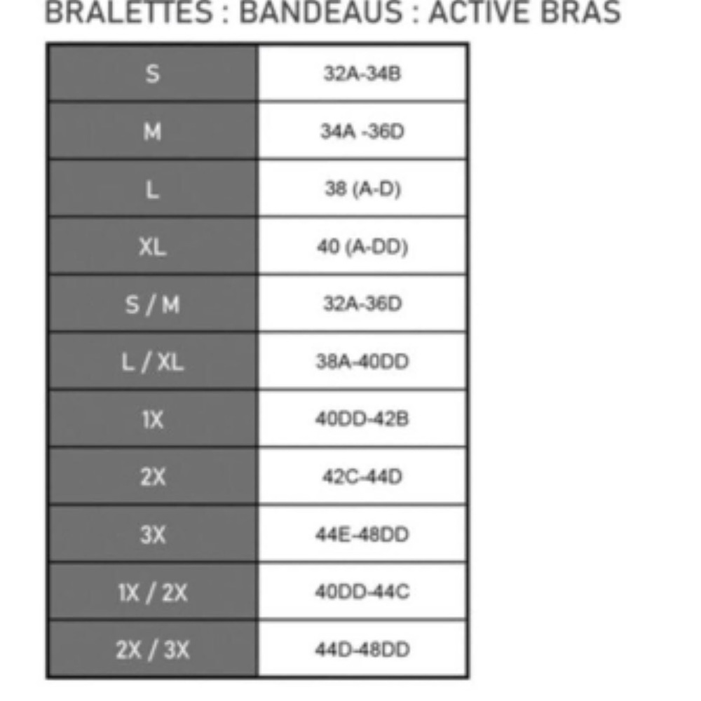 TRIPLE CROSS BRALETTE W/PADS S/M;L/XL;1X/2XL;2XL/3XL - Picture 7 of 7